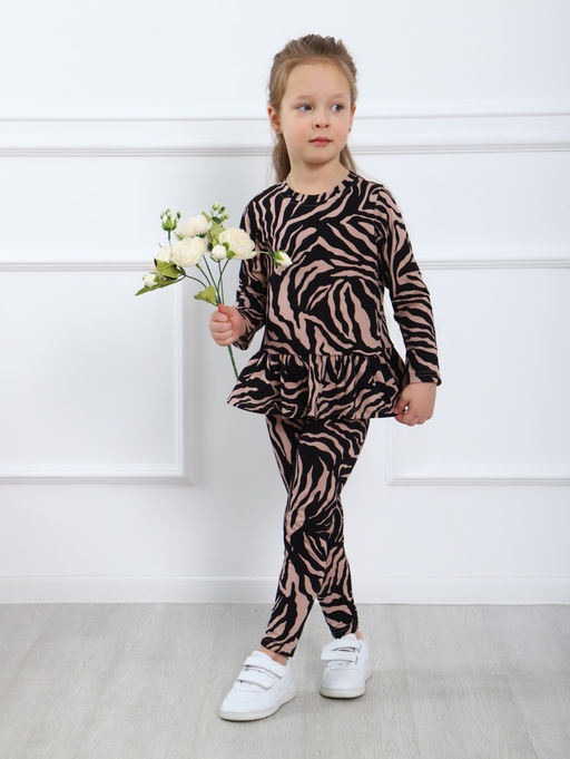 КМ151 Костюм Модница (бежевый; черный) - Милаша фото 6