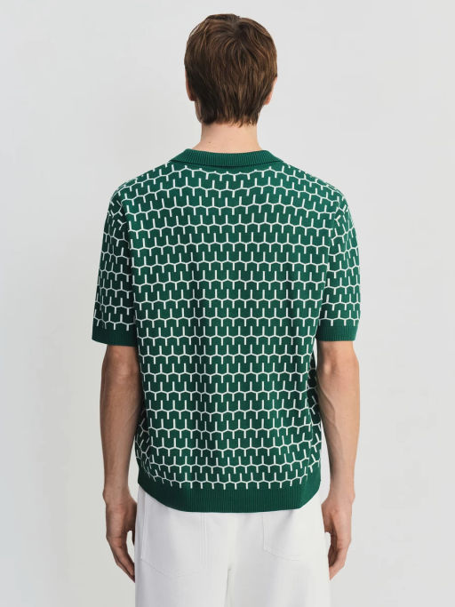 Джемпер поло из жаккарда ZR2605043305-16 / Zarina