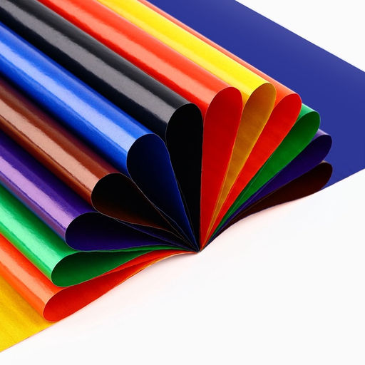 Цена за 3 шт. Бумага цветная А4 мелованная 16 л 8 цветов двусторонняя, БукиБяки