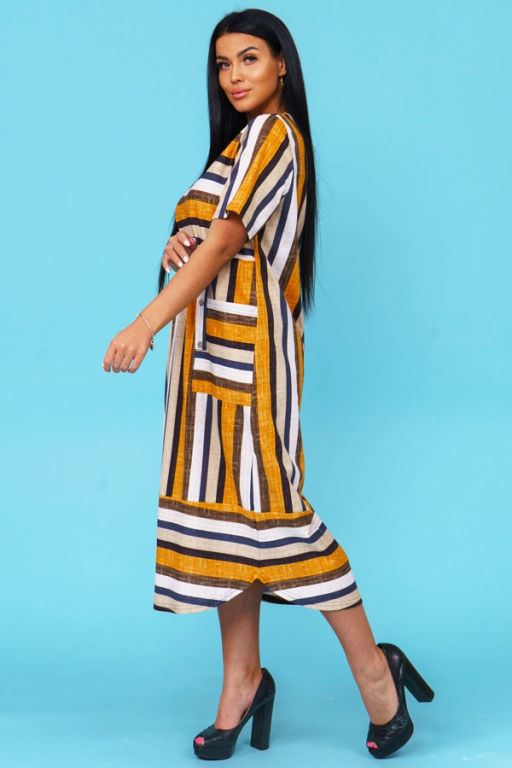 Платье женское, цвет оранжевый