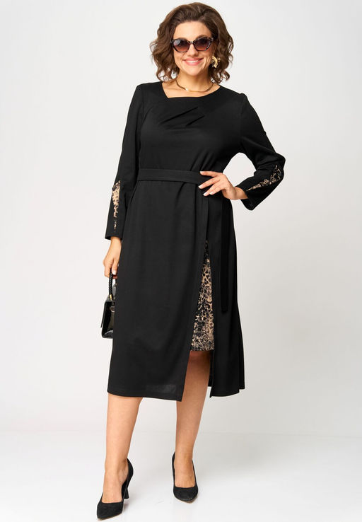 Платье EVA GRANT 7220Б принт капучино