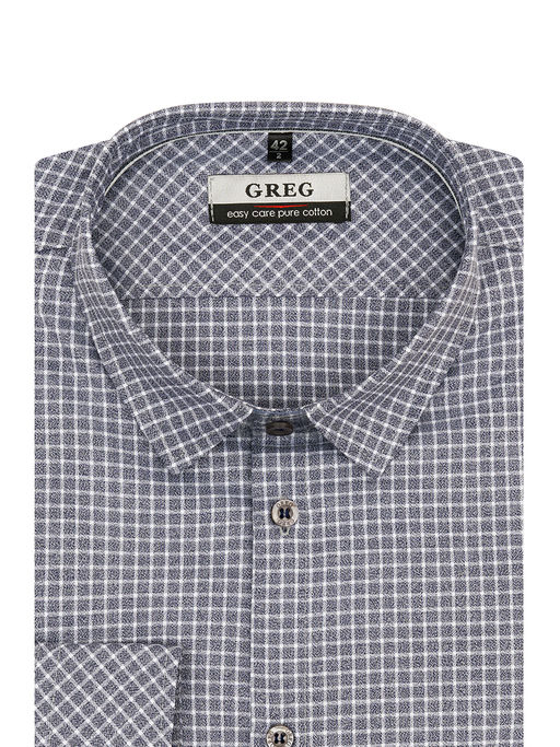 Сорочка мужская длинный рукав GREG S315/111/3519/ZN/1p  фото 3