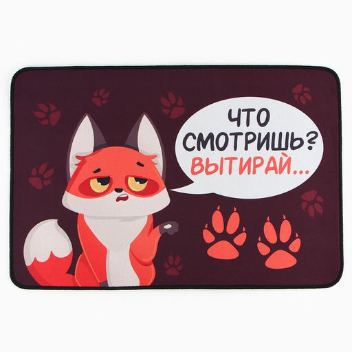 Коврик придверный «Что смотришь?», 40×60 см