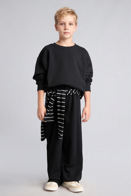 %100 Pamuk Regular Fit E_ofman Alt_ Erkek _ocuk