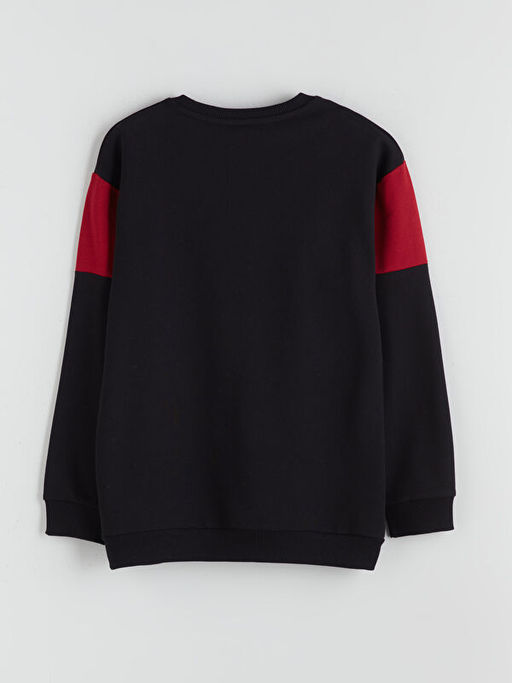 Bisiklet Yaka Galatasaray Bask?l? Erkek ?ocuk Sweatshirt