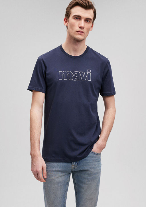 Mavi Logo Bask?l? Lacivert Tisort фото 2