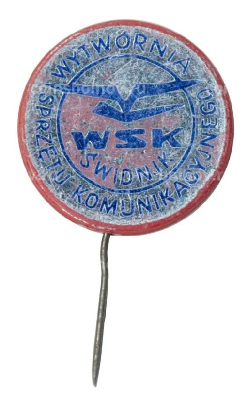 Значок рекламный WSK Swidnik (Польша)