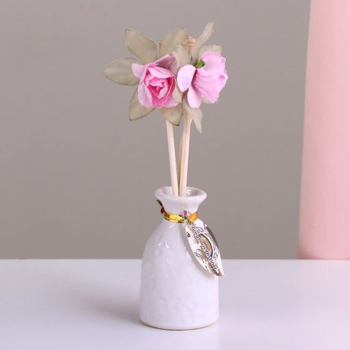 Набор подарочный с диффузором Ваза с цветком шоколад, Богатство Аромата фото 6