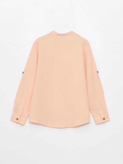 Hakim Yaka Basic Uzun Kollu Erkek ?ocuk G?mlek - Waikiki фото 2