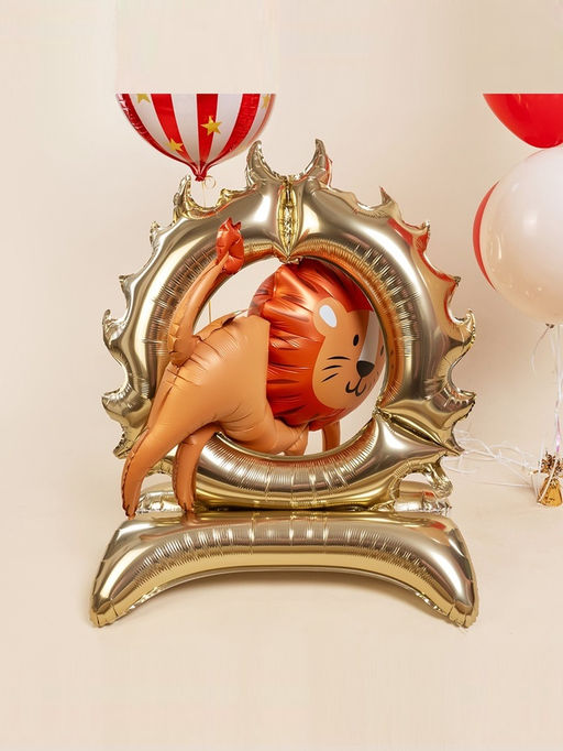 Воздушный шар фольгированный 3D 44" «Цирк. Лев», только под воздух