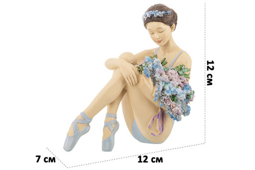 Статуэтка 12*7*12 см Балерина с цветами - Elan gallery фото 12
