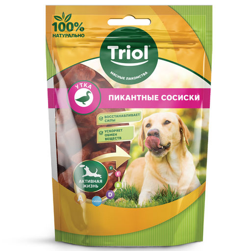 Лакомство для собак Пикантные сосиски из утки, 70г, , шт (1 шт)