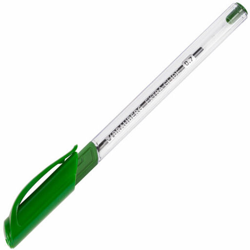 Цена за 3шт. Ручка шариковая масляная BRAUBERG "Extra Glide GT", ЗЕЛЕНАЯ, трехгранная, узел 0,7 мм, линия письма 0,35 мм, 142921