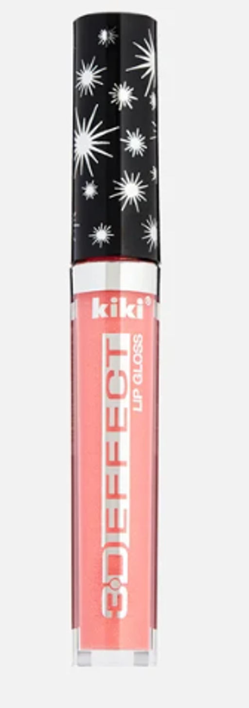 KIKI Помада-блеск Жидкая 3D EFFECT 905 золотисто-персиковые блестки