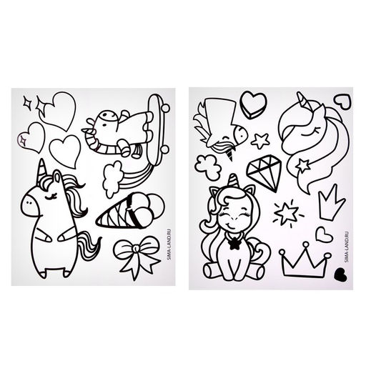 Дождевик раскраска Единорожка (110-130 см) - Funny toys фото 3