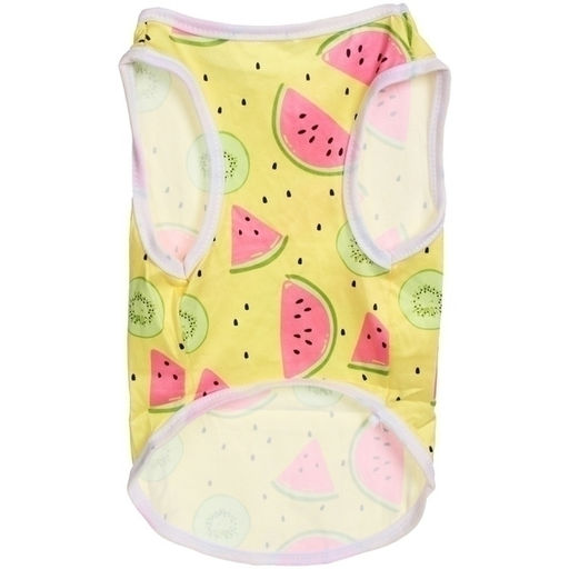 Цена за 2 шт. Майка для кошек и собак мелких пород "БРО на стиле", арбузики, размер М (длина спинки 29см, объем груди 35см, от 3 до 6кг)