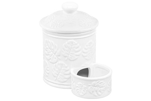 Банка д/соли 500 мл 15,5*10*14,5 см Тропики с крышкой, деревянной ложкой - Elan gallery фото 16