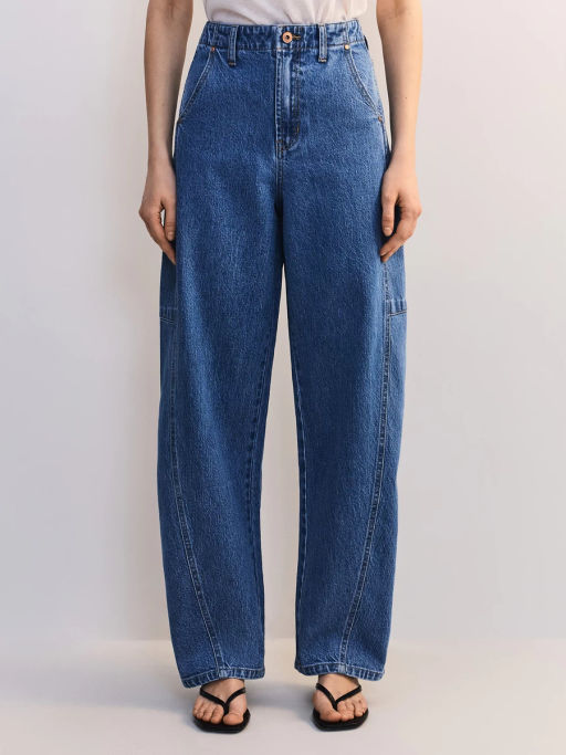 Джинсы бананы с высокой посадкой ZR2605092367-102 / Zarina