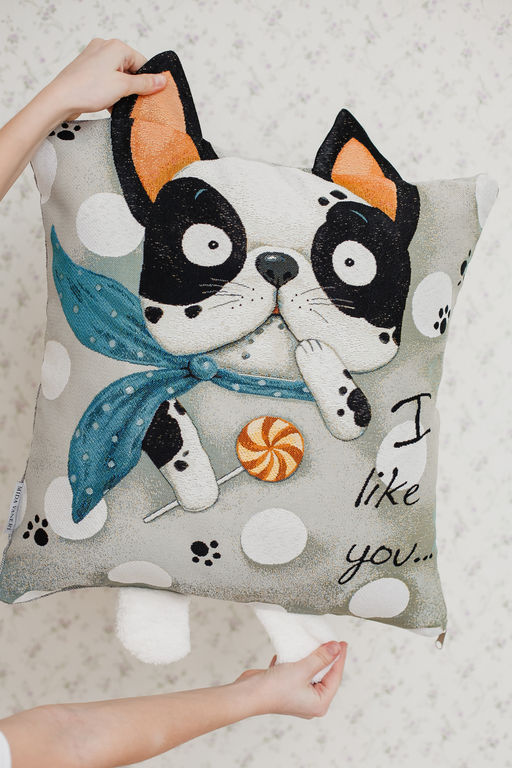 Наволочка декоративная Бульдог 45*45