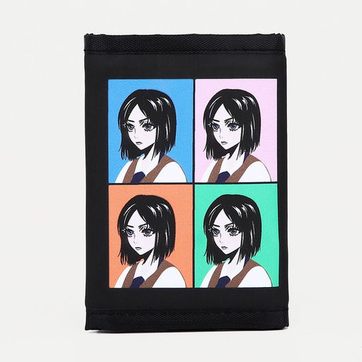 Кошелёк на липучке, чёрный