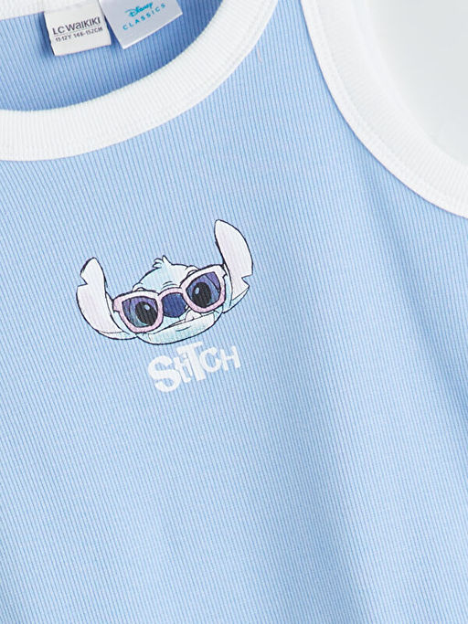 Bisiklet Yaka Stitch Bask?l? K?z ?ocuk Atlet