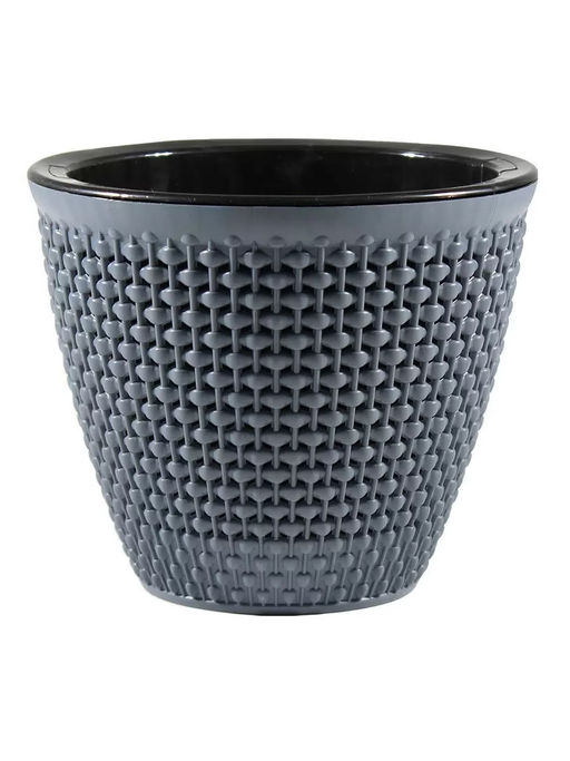 Кашпо 3,0 л Ротанг, арт. КШ-4075, 4557, 7953, 7954, 7955, 7956, 7957,7960, 7961,7962,7963, 8952.., - Полимербыт фото 2