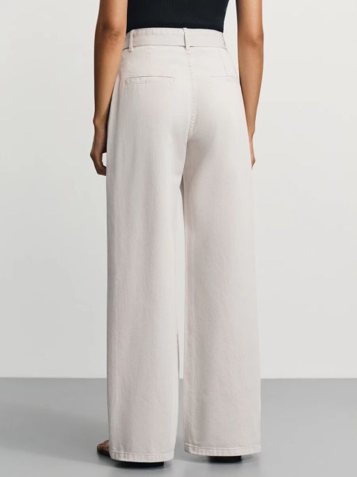 Джинсы wide leg с ремнем / Zarina  фото 4