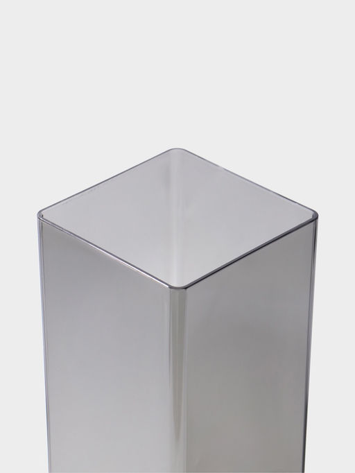 Ваза для цветов «Альваро» геометрия, 30×12 см, пластик, серая