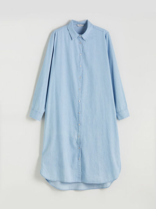 G?mlek Yaka Kad?n Jean Tunik