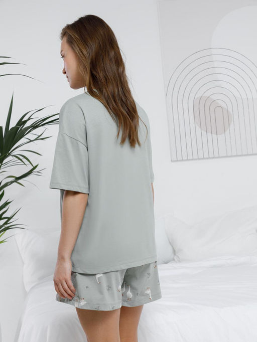 МП 20143/оливковый 5904 Н110 пижама жен