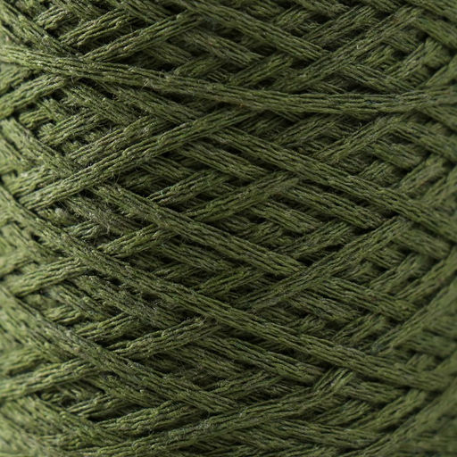 Шнур для вязания без сердечника 70% хлопок, 30% полиэстер 1мм 200м/6010гр (37-олива) - Softino фото 3
