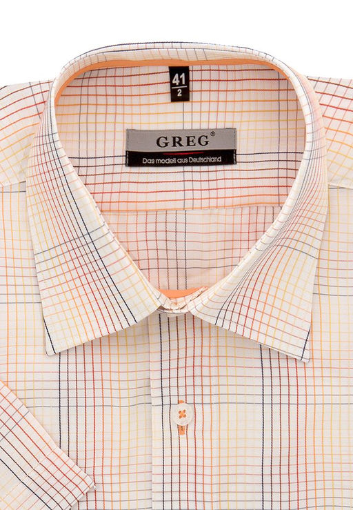 Сорочка мужская короткий рукав GREG Gb155/309/641/ZV/1