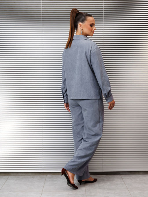 Костюм Galean Style 985-Р серо-голубой