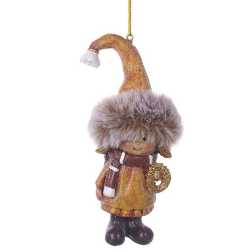 Фигурка декоративная подвесная "Дети", L6 W5 H13 см, 2в.