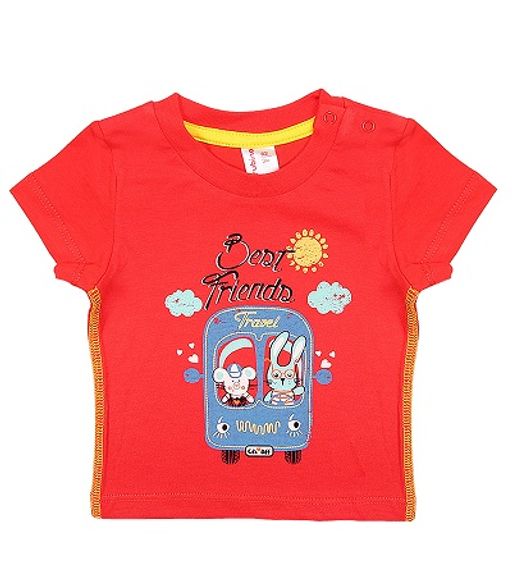 CRB wear/CSN 61606 Футболка ясельная, красный/Ex.Cherubino