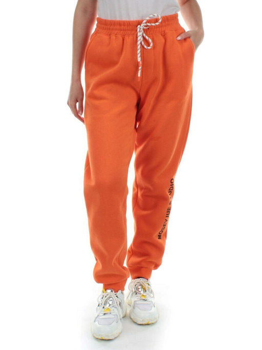 M053 ORANGE Брюки спортивные женские на флисе (100% хлопок) 7986 - Fashion фото 8