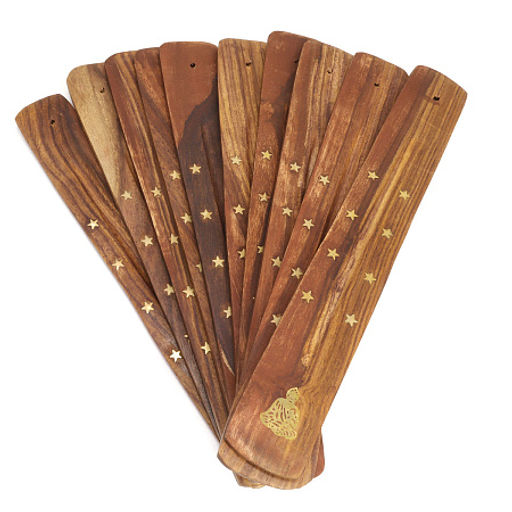 Подставка под благовония PATTI Лыжа Будда дерево уп 10шт - Сандаловый дом фото 2