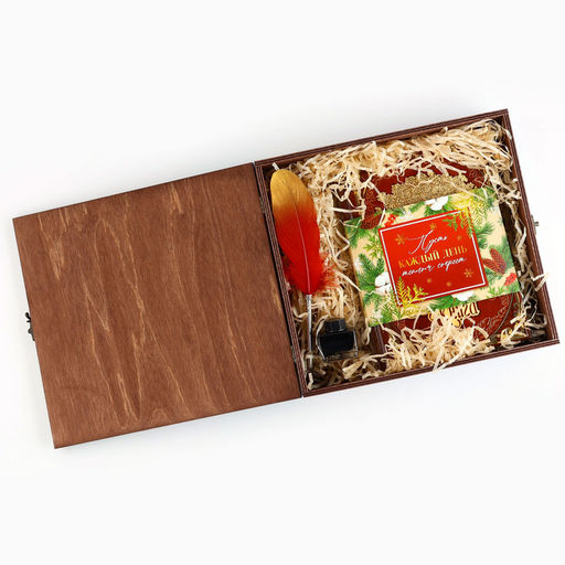 Родословная книга в шкатулке новогодняя «Каждый день», 26×8×27 см