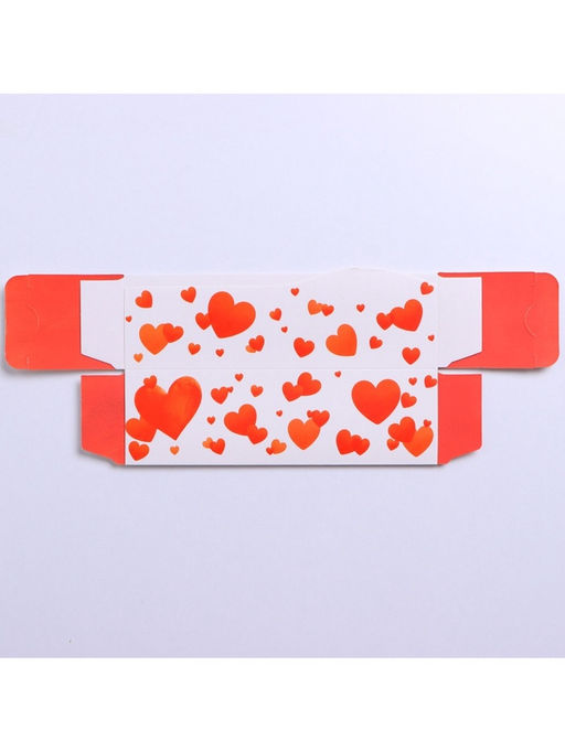 Цена за 5 шт. Коробка для макарун кондитерская, упаковка, « Love you», 18×5.5×5.5 см