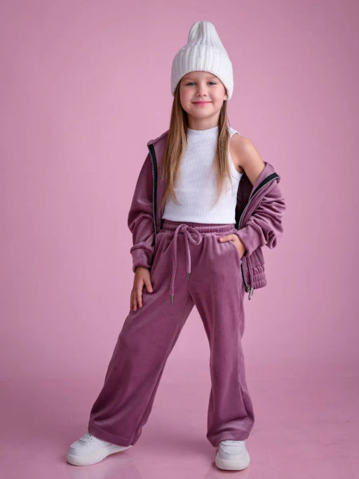 КД1249-М Костюм велюровый ЦВЕТ: СИРЕНЬ