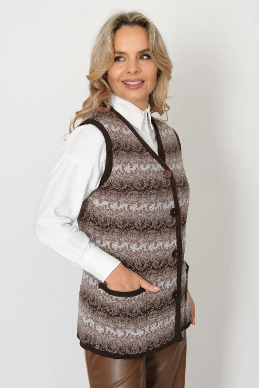 ЗЛАТА Жилет В 2370/бежевый