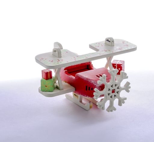 Новогоднее украшение интерьера: Самолет Биплан 3020 Winter - Idh фото 5