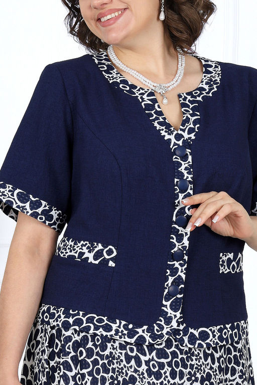 Платье Ninele 7431-Р темно-синий - Mira fashion фото 2557