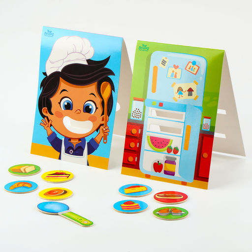 Развивающая игра «Накорми меня», 2 основы, ложка, 24 элемента