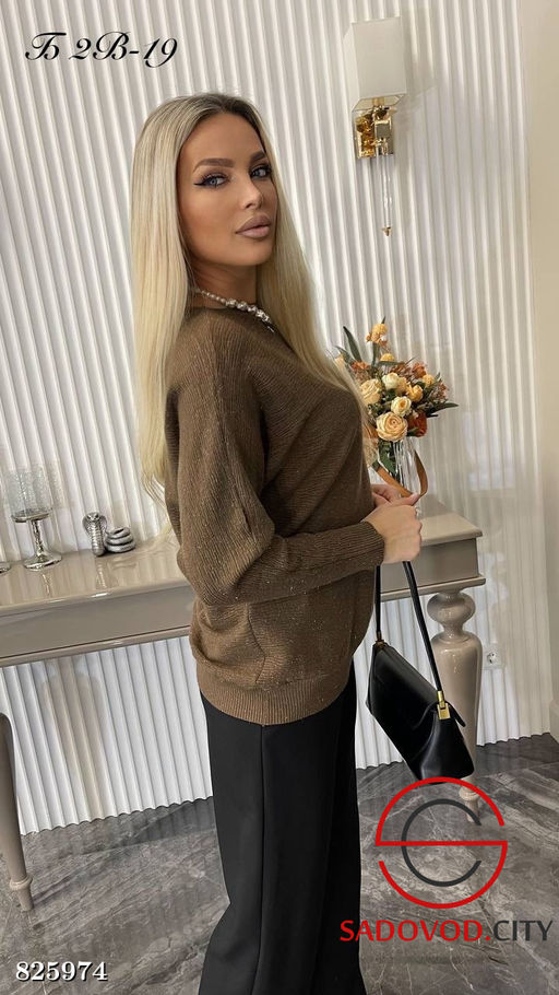 Свитер женский однотонный