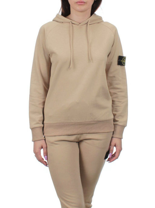 E102 BEIGE Костюм спортивный женский (хлопок 90%, полиэстер 10%)