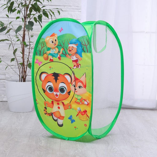 Корзина для хранения игрушек Тигрёнок и друзья 57х34х34 см - Школа талантов фото 4