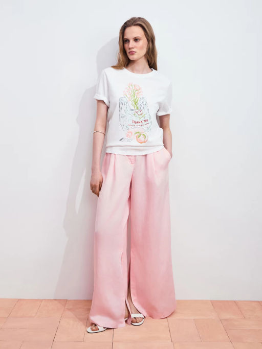 Футболка из хлопка с принтом ZR2605023411-2 / Zarina