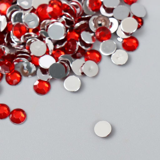 Цена за 2 шт. Декор для творчества в бутылочке Стразы. Красный набор 500 шт d=0,5 см 7х2х2 см - Арт узор фото 3