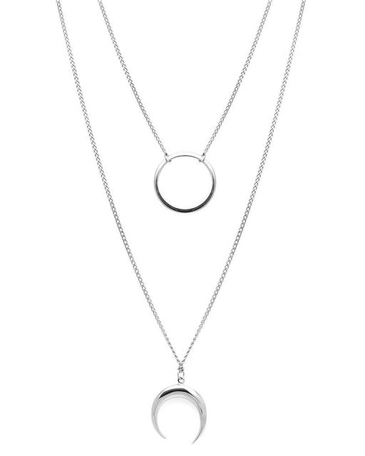 Колье из серебра без вставки, Ю-55129р